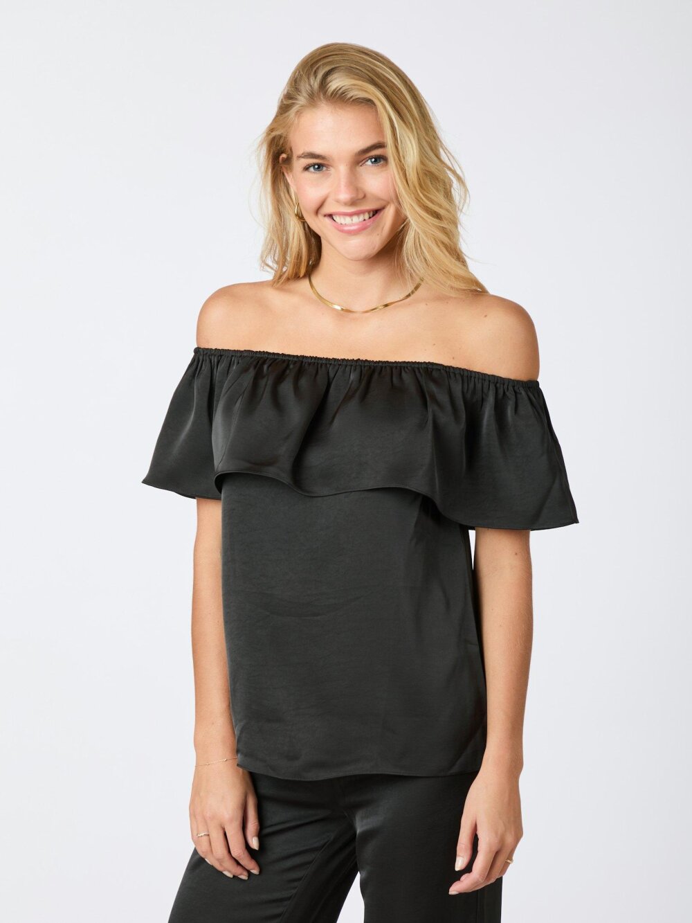 Neo Noir - Kris Heavy Sateen Top