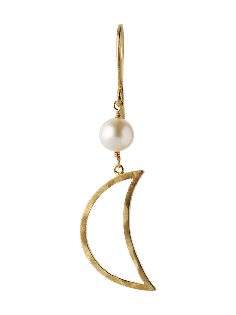 Stine A - Bella Moon Earring With Pearl Ørering