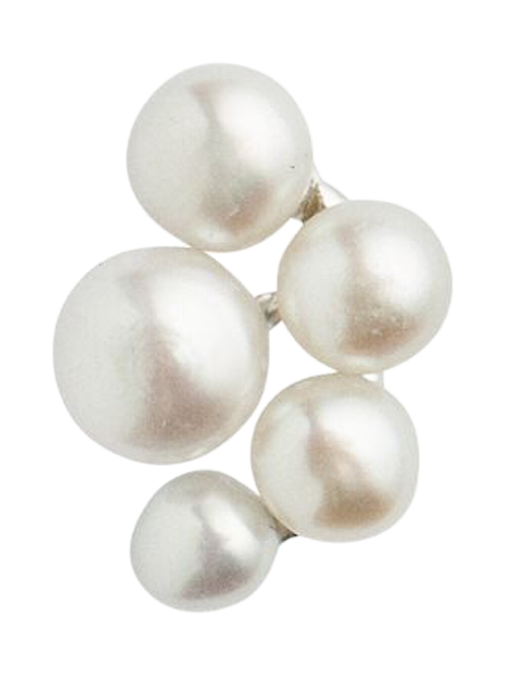 Stine A - Bloom Pearl Berries Earring Silver - Single Ørering