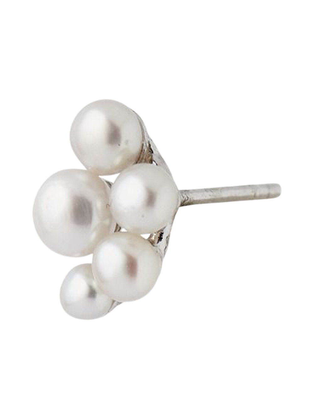 Stine A - Bloom Pearl Berries Earring Silver - Single Ørering