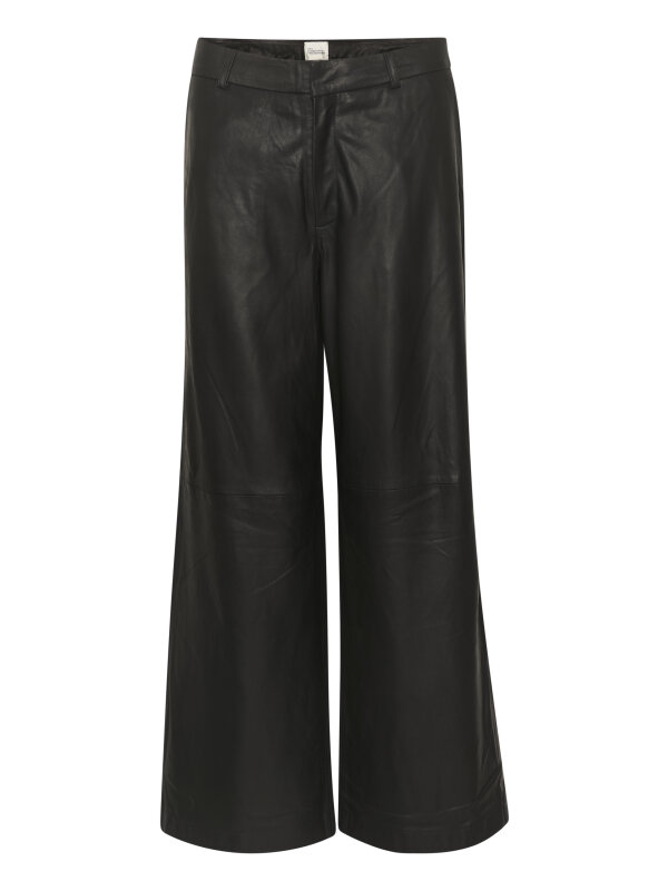 My Essential Wardrobe - GittaMW Leather Wide Pant