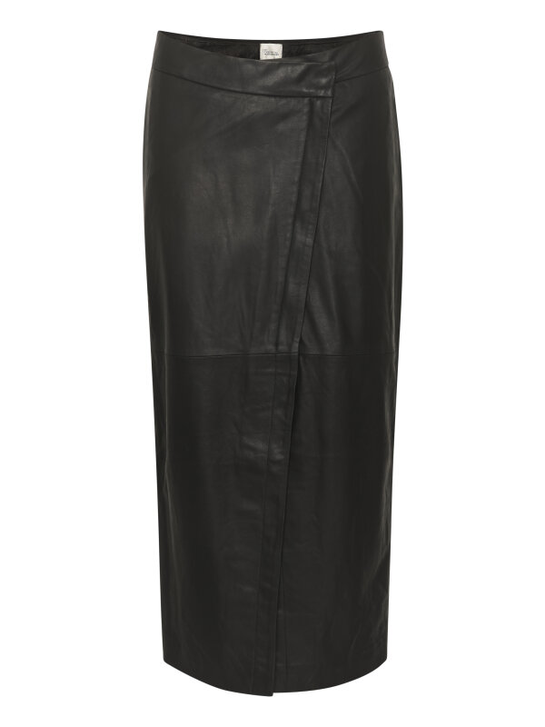 My Essential Wardrobe - GittaMW Leather Wrap Skirt