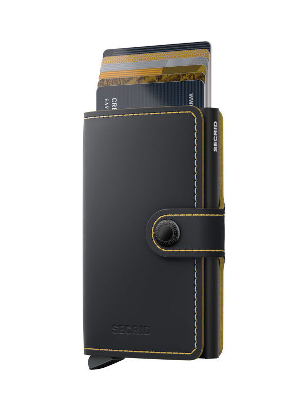 Secrid - Miniwallet Matte Black & Ochre