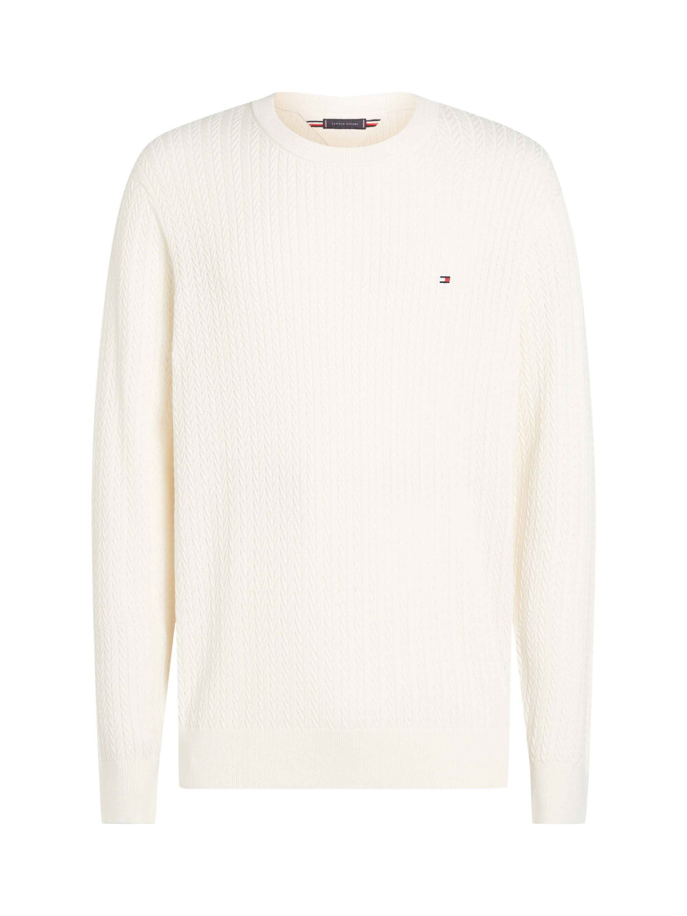 Tommy Hilfiger - HERRINGBONE STRUCTURE C NK