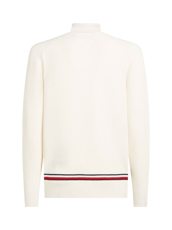 Tommy Hilfiger - STRUCTURE GLOBAL STRIPE ZIP MOCK