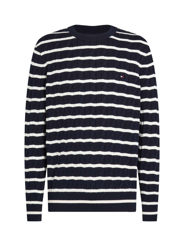 Tommy Hilfiger - CLASSIC COTTON CABLE CREW NECK