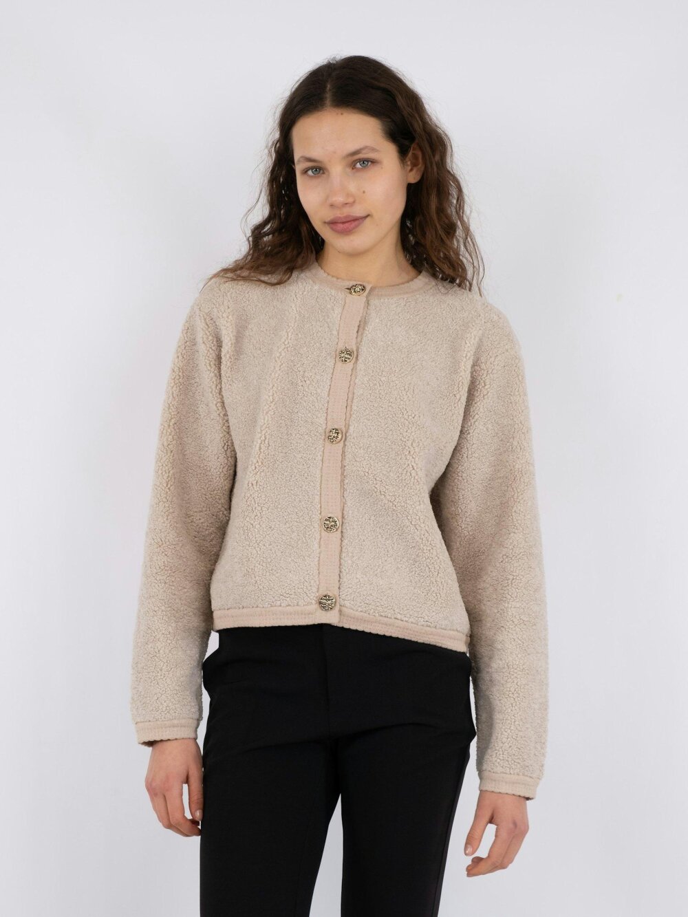 Neo Noir - Limo Fluffy Knit Cardigan