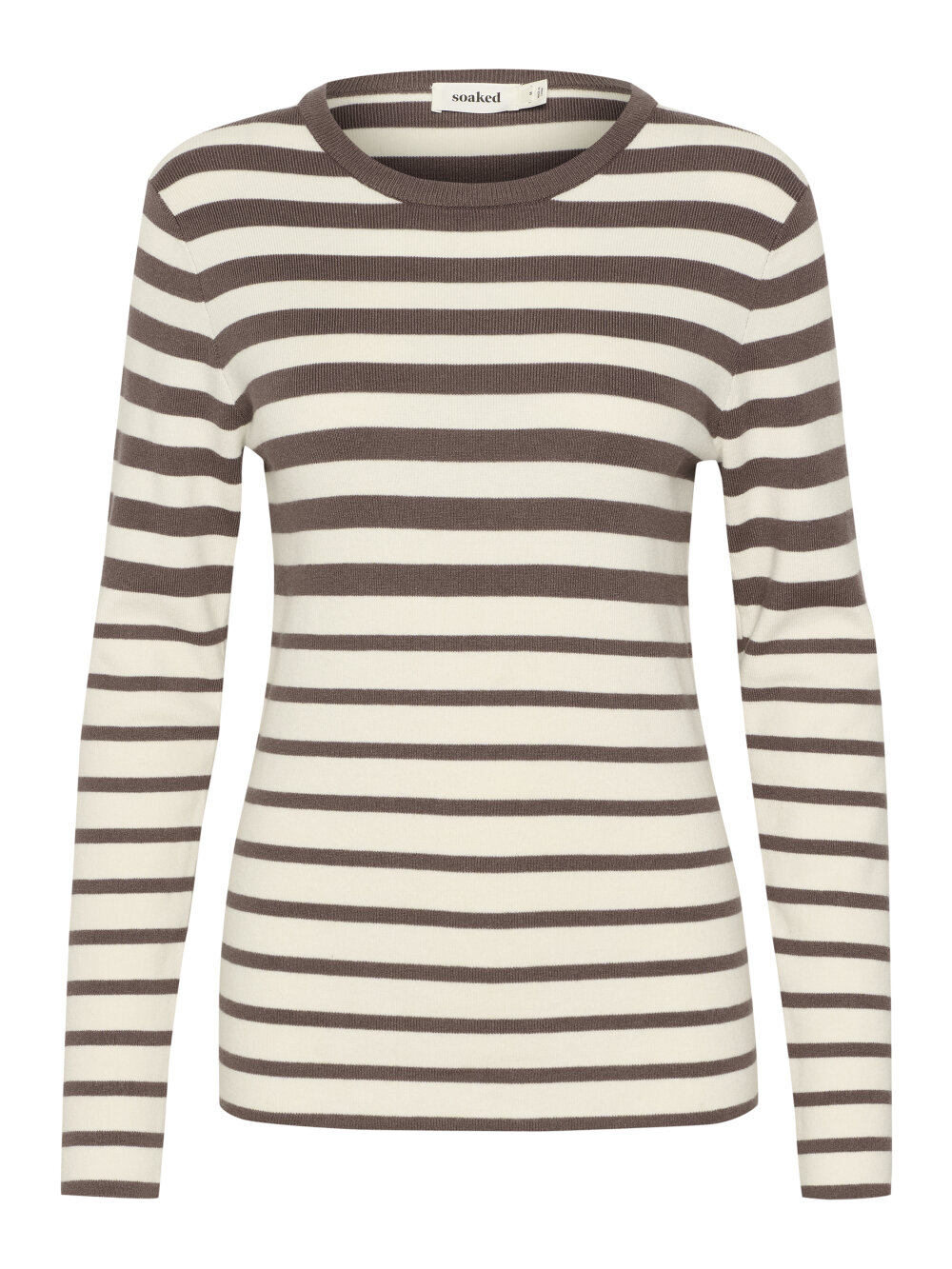 Soaked In Luxury - SLSpina Striped Crew Neck Pullover