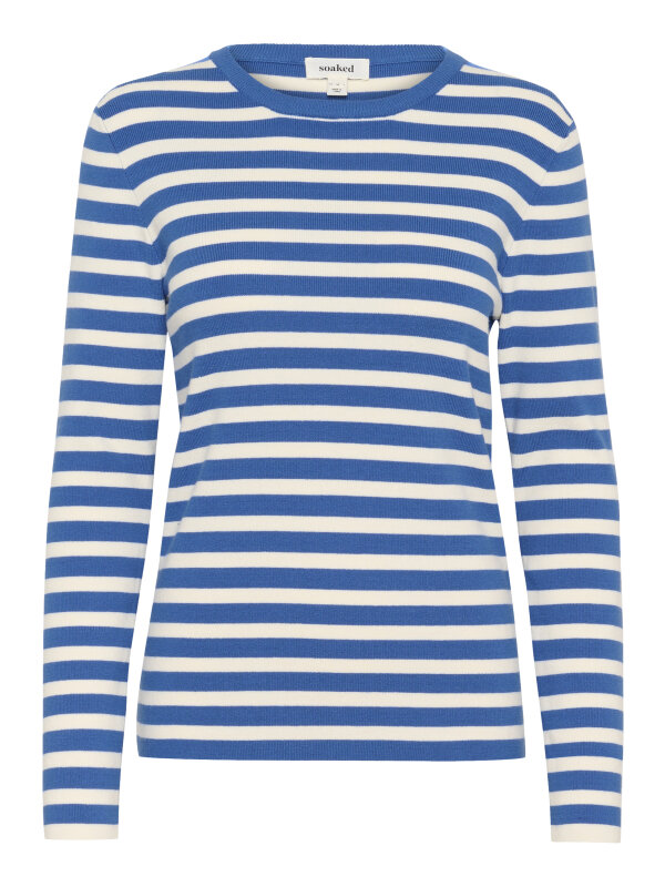 Soaked In Luxury - SLSpina Striped Crew Neck Pullover