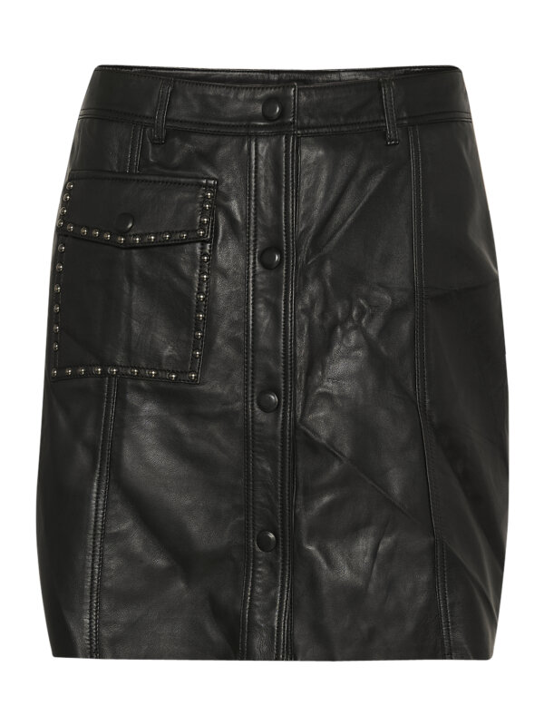 Culture - CUclaudette canja Leather Skirt