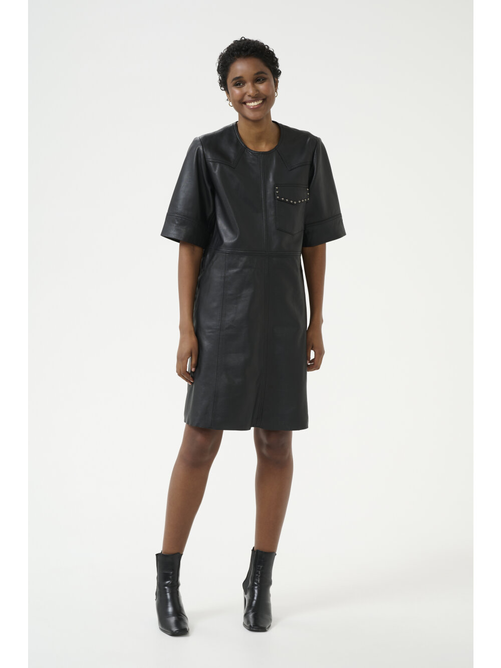 Culture - CUclaudette canja Leather Dress