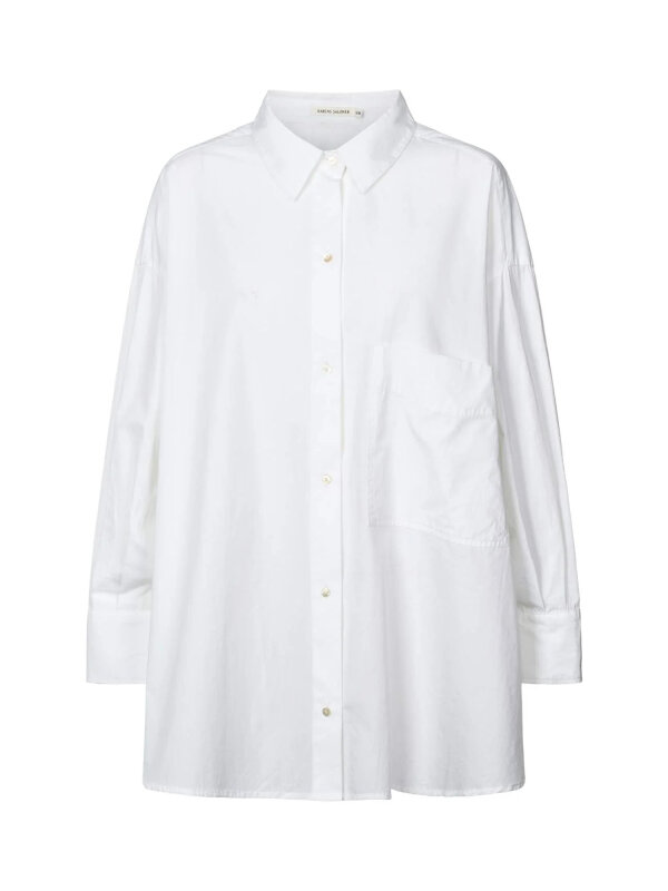 Rabens Saloner - Poplin oversized Skjorte