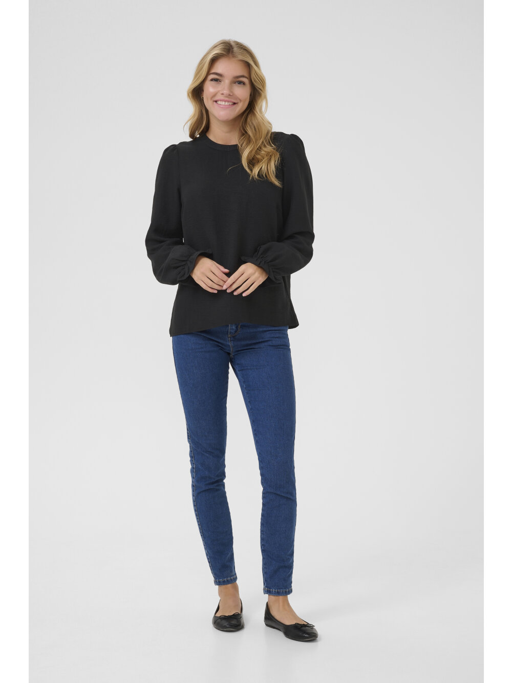 Kaffe - KAnita Round Neck Solid Blouse