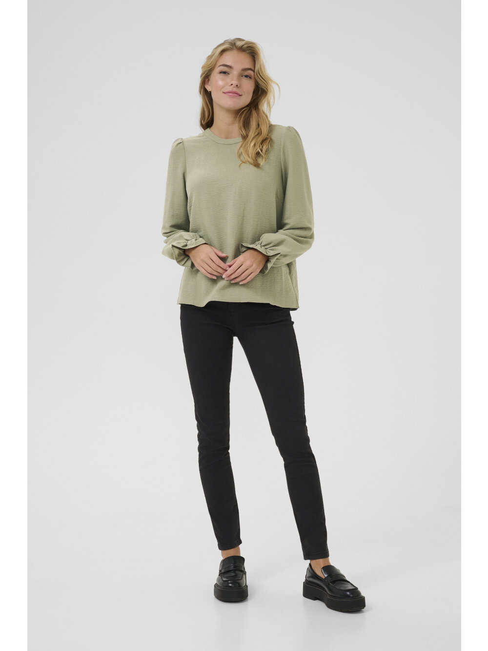 Kaffe - KAnita Round Neck Solid Blouse