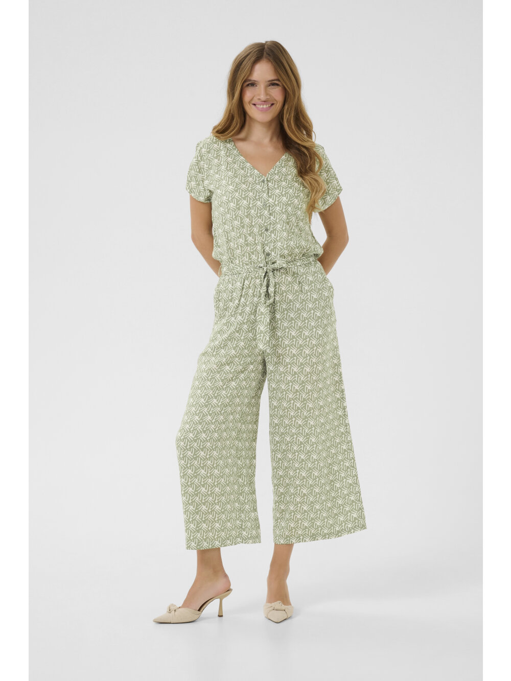 Kaffe - KAmira Plain Weave Jumpsuit Printed