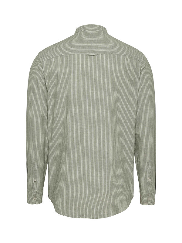 Tommy Jeans - TJM LINEN MIX BND STP Skjorte