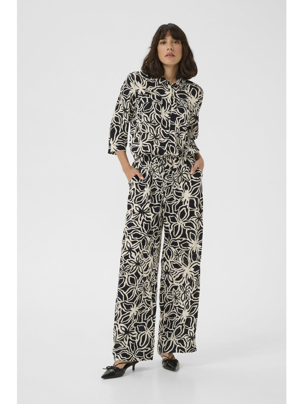 Kaffe - KAsanne Plain Weave Jumpsuit Printed