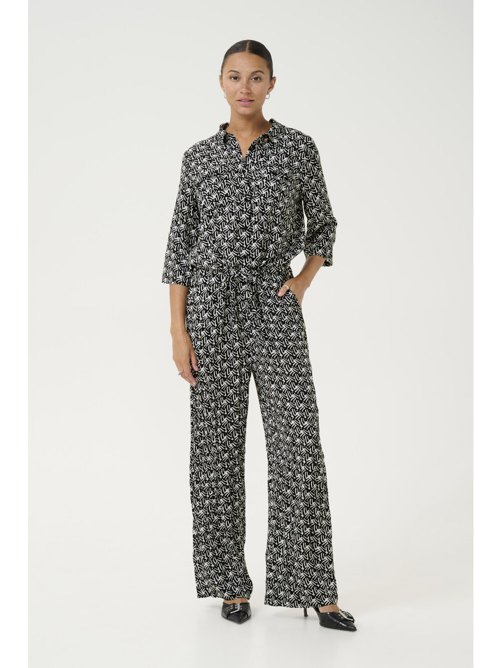 Kaffe - KAsanne Plain Weave Jumpsuit Printed