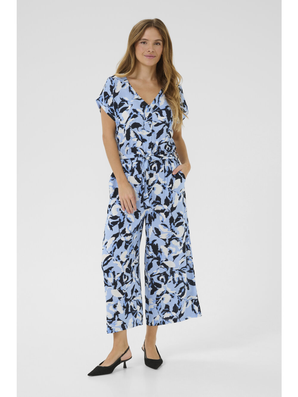 Kaffe - KAmira Plain Weave Jumpsuit Printed