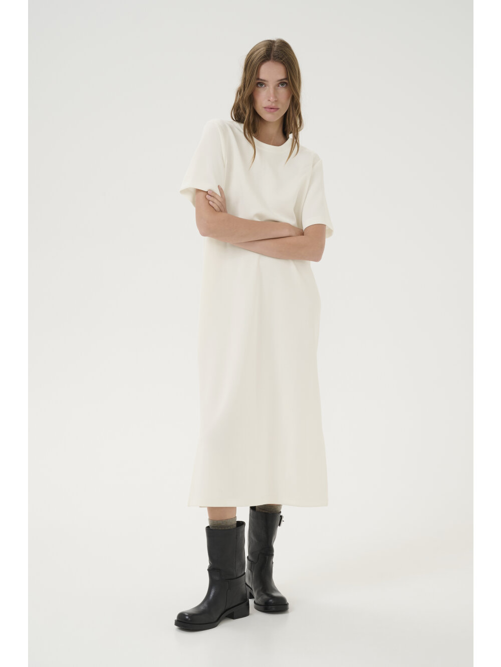 My Essential Wardrobe - HelleMW R-Neck Long Dress