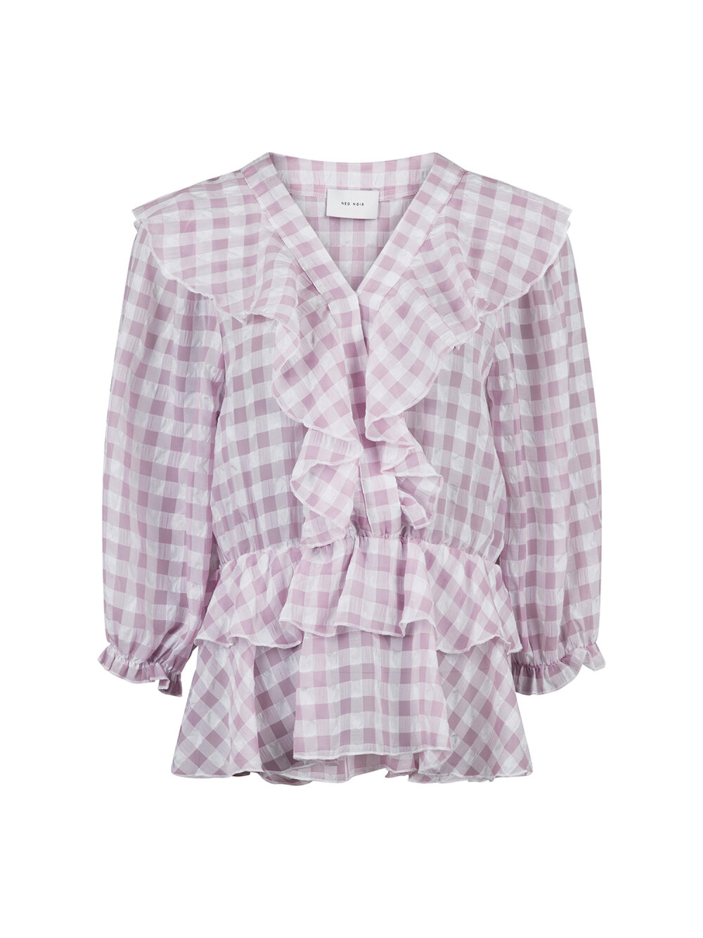 Neo Noir - Besoa Soft Check Bluse