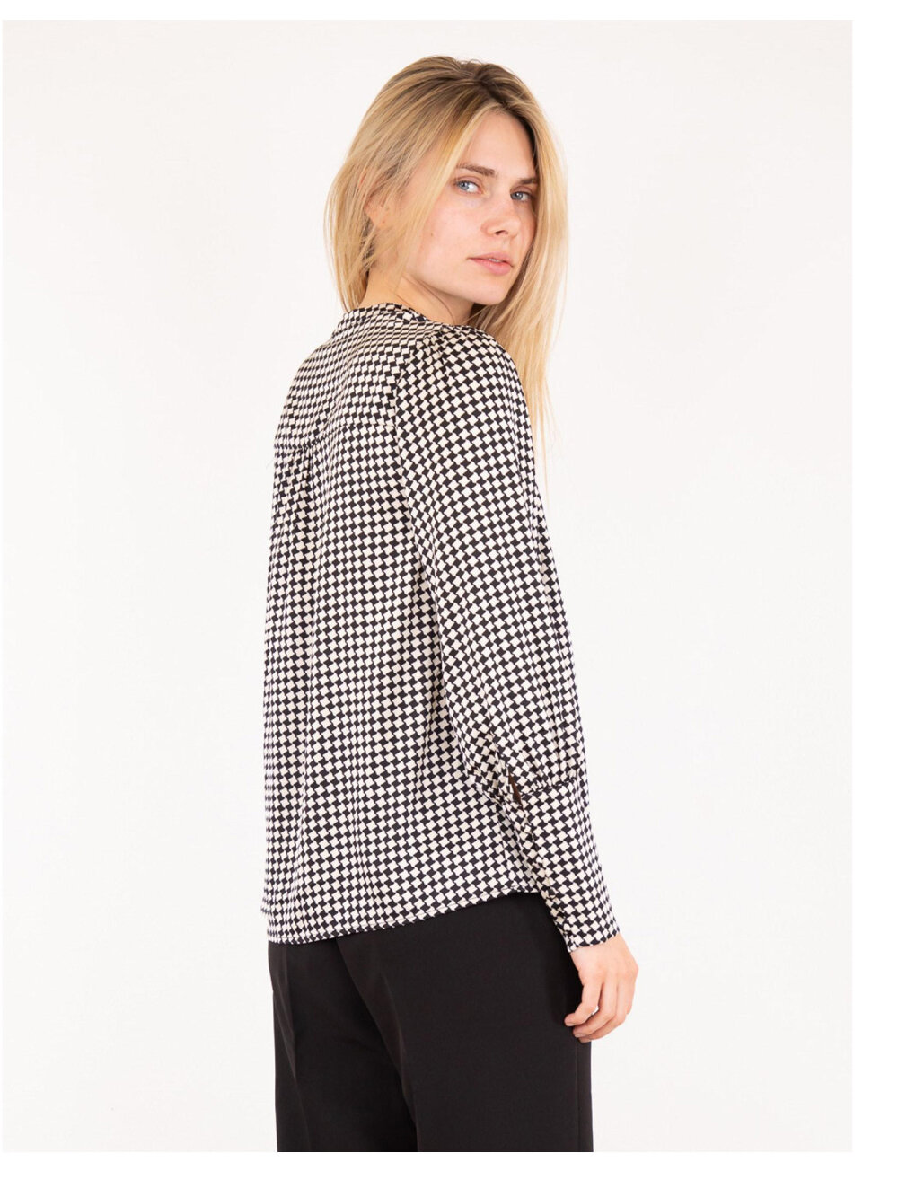 Neo Noir - Herdis Shell Grid Bluse 