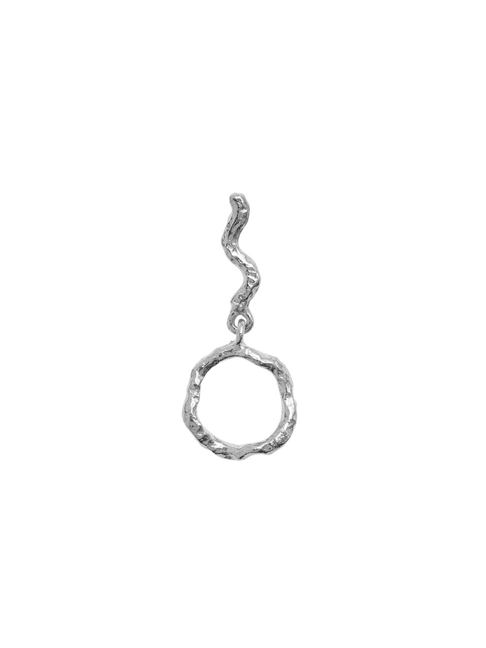 Stine A - Petit Wavy Dangling Circle Ørering