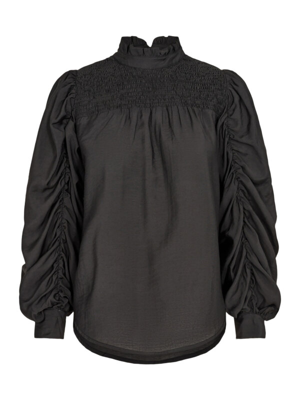 Co´Couture - Co´Couture Callum Drape Sleeve Bluse Black