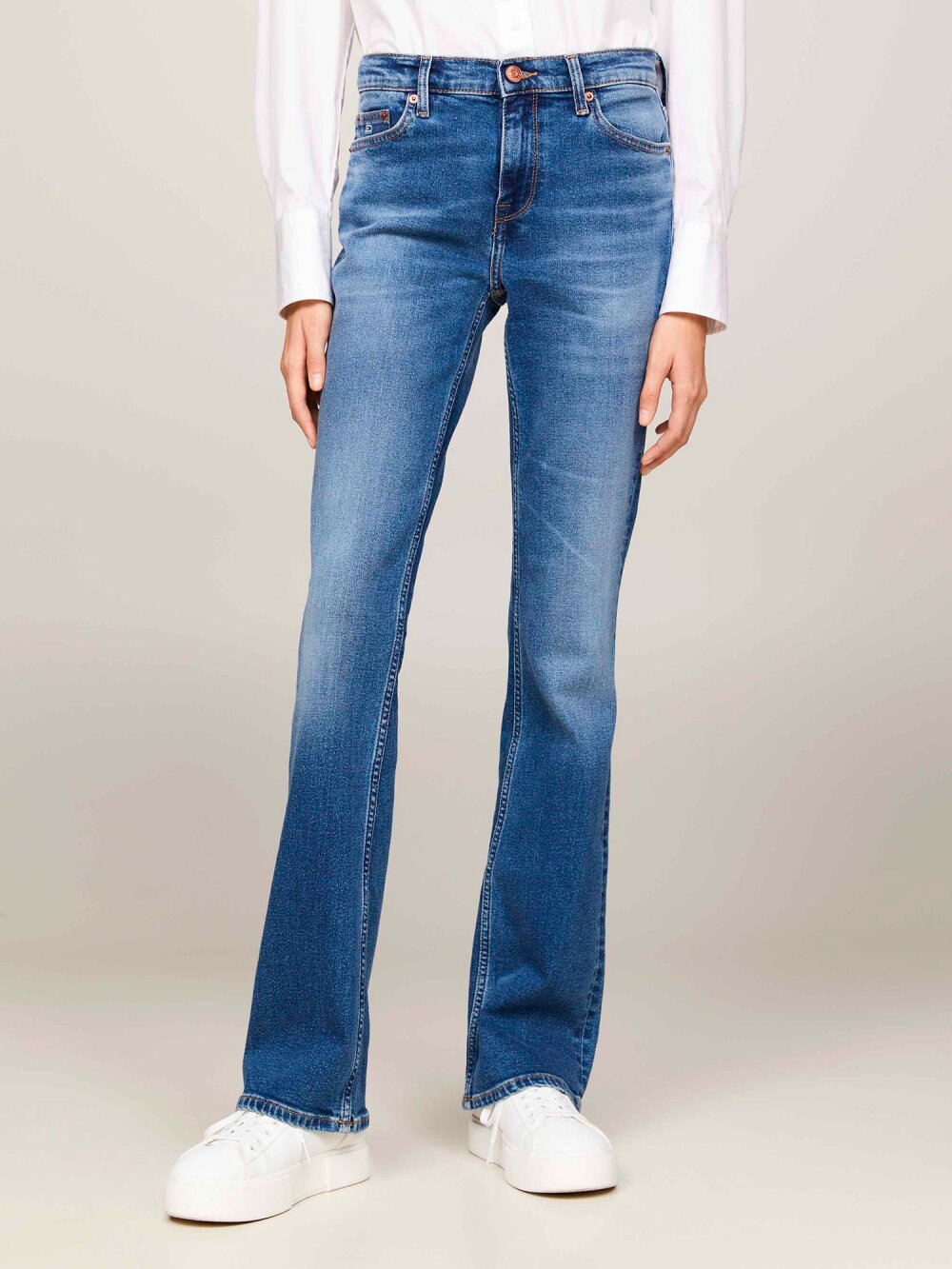 Tommy Jeans -  Maddie Mid Rise Bootcut Jeans 