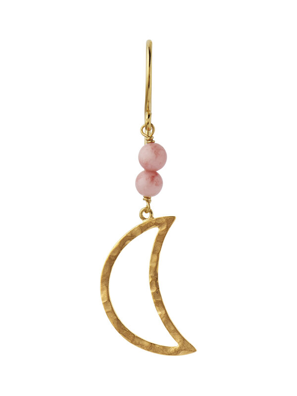 Stine A - Bella Moon Earring with Coral