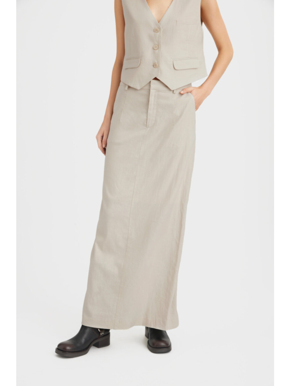 Gestuz - LizaGZ linen HW skirt