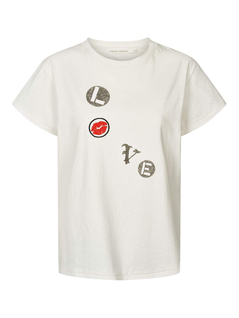 Rabens Saloner - Love Patch T-Shirt