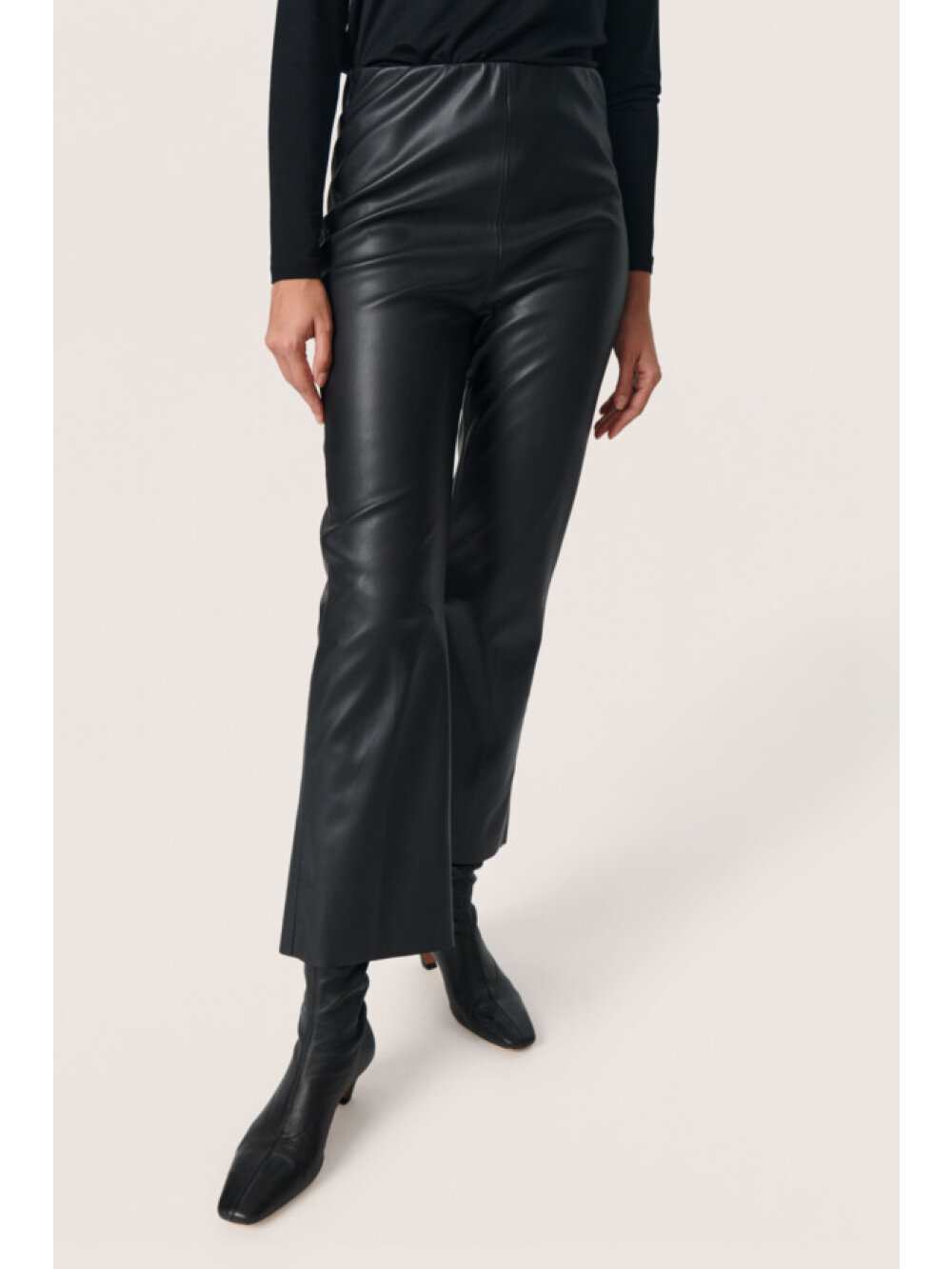 Soaked In Luxury - SLKaylee PU Kickflare Pants