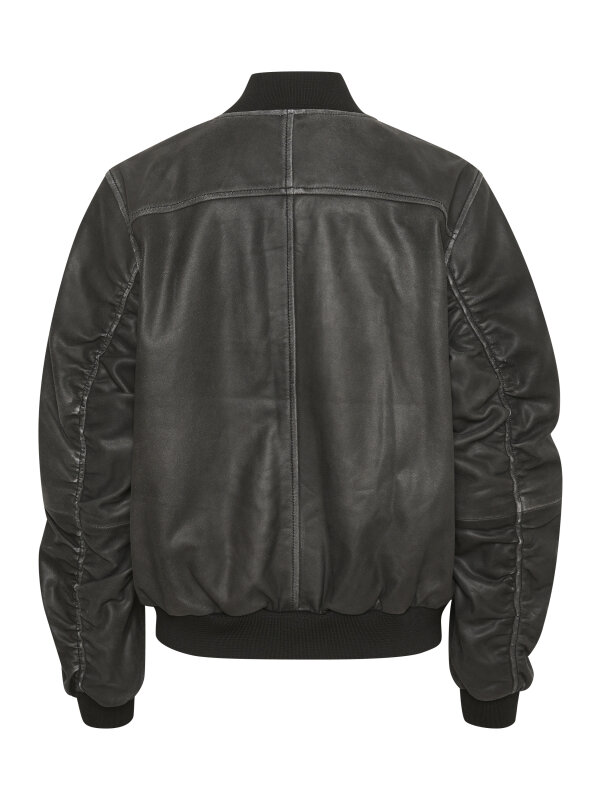 My Essential Wardrobe - GiloMW Leather Bomber Jacket