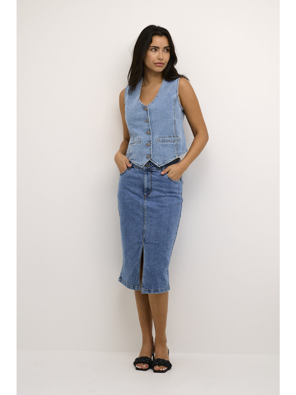 Kaffe - KAbabeth Denim vest