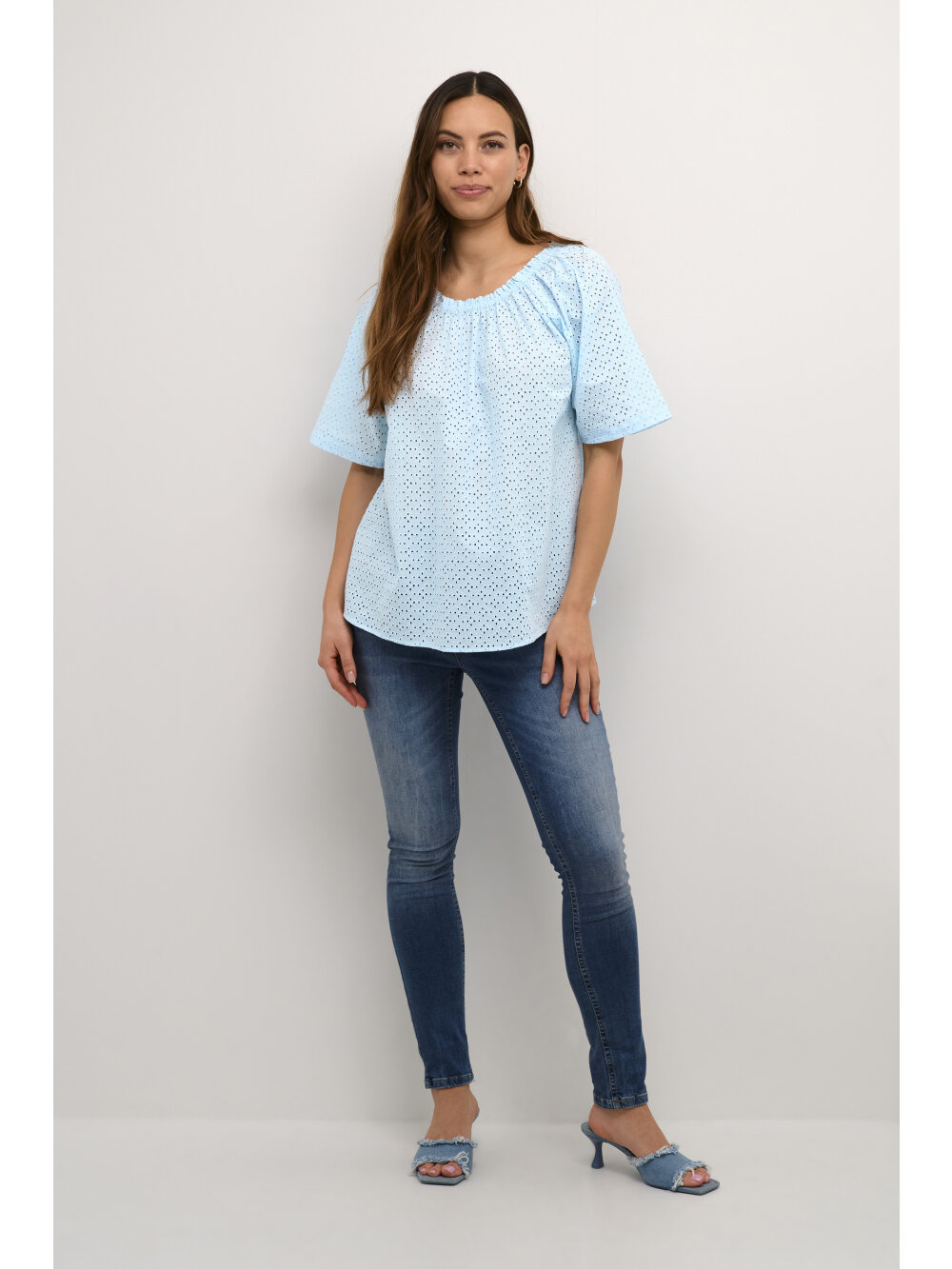 Culture - CUmagdalene Elastic Neck Blouse