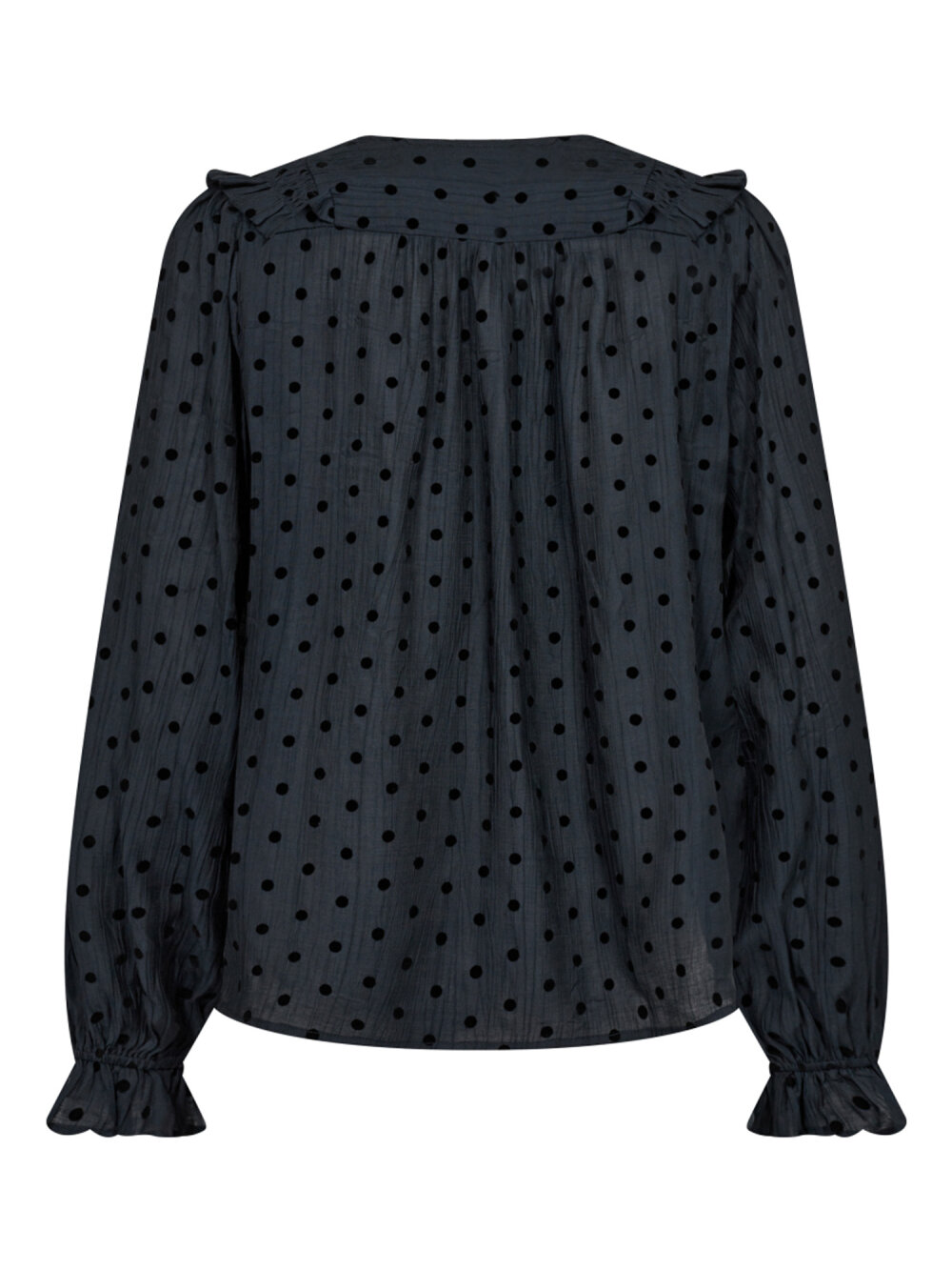 Co´Couture - DollyCC Dot Frill Smock Skjorte