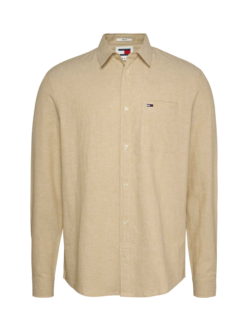 Tommy Jeans - TJM REG LINEN BLEND SKJORTE