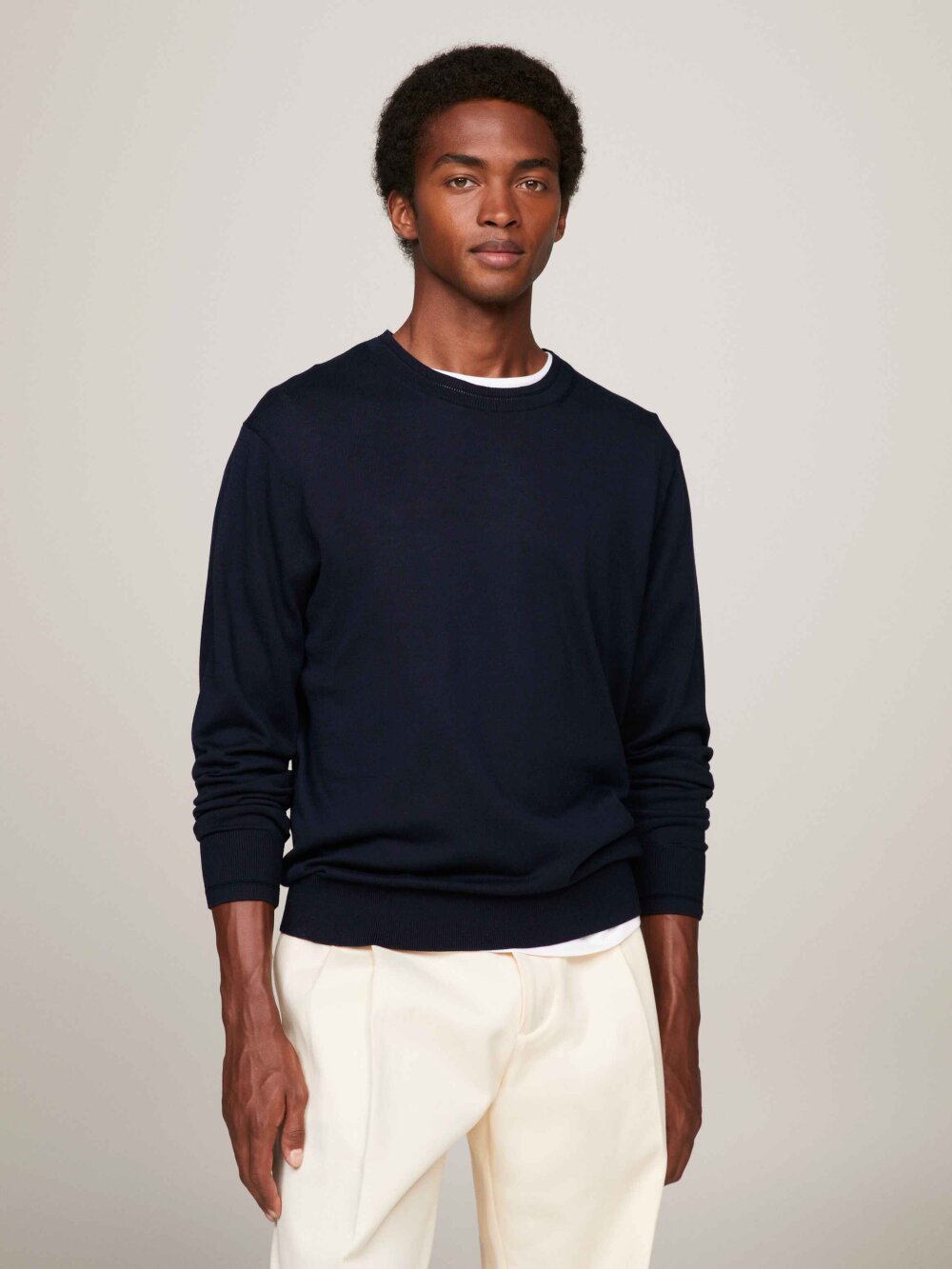 Tommy Hilfiger - DC COTTON LYOCELL CREWNECK STRIK