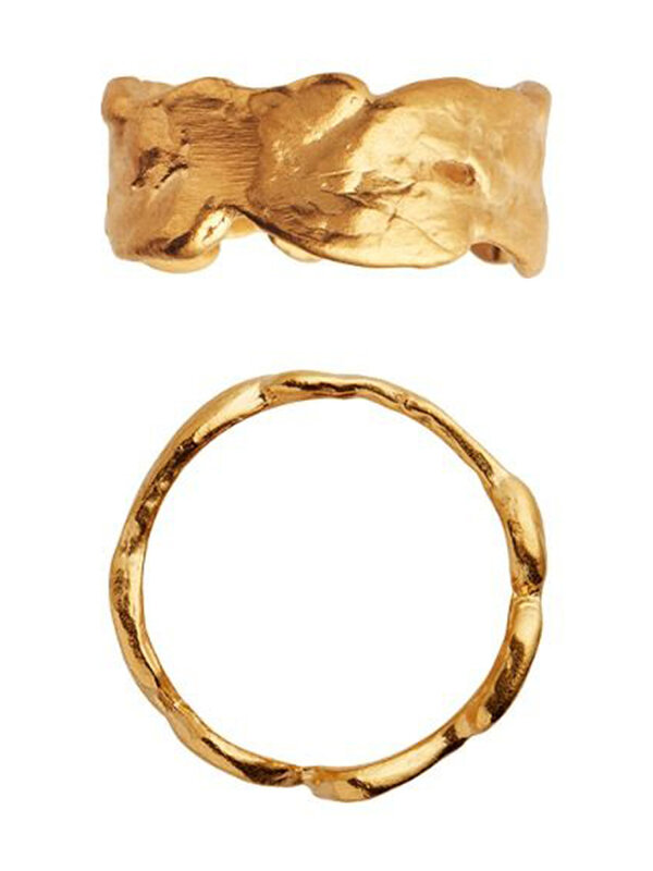 Stine A - GOLD SPLASH LAVA Ring 54