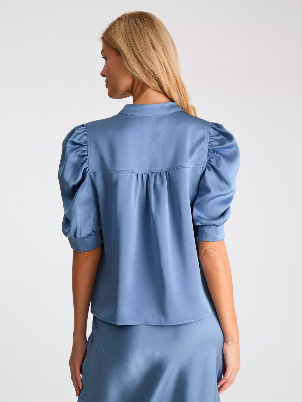 Neo Noir - Roella Heavy Sateen Bluse