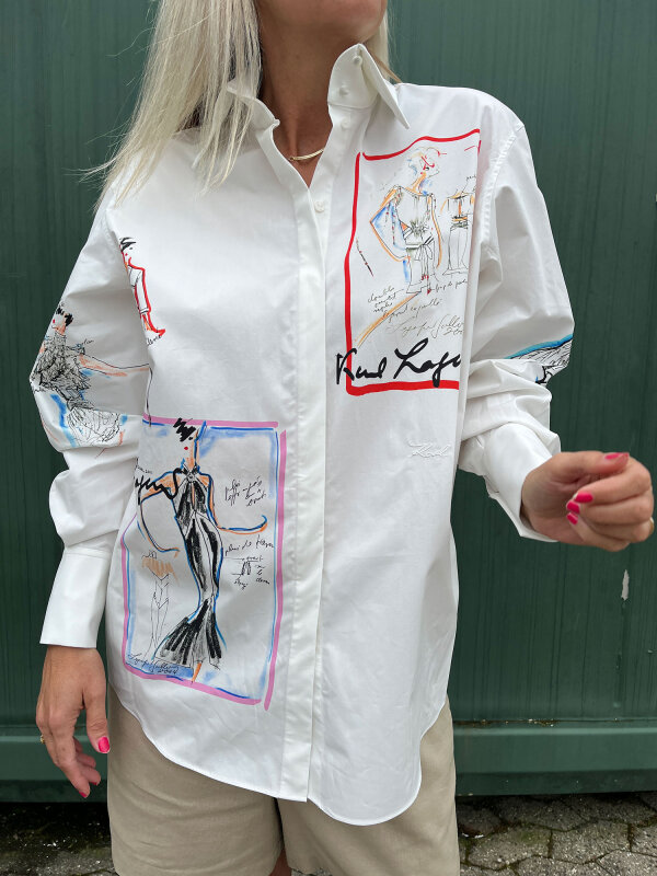 Karl Lagerfeld - Archive print Skjorte