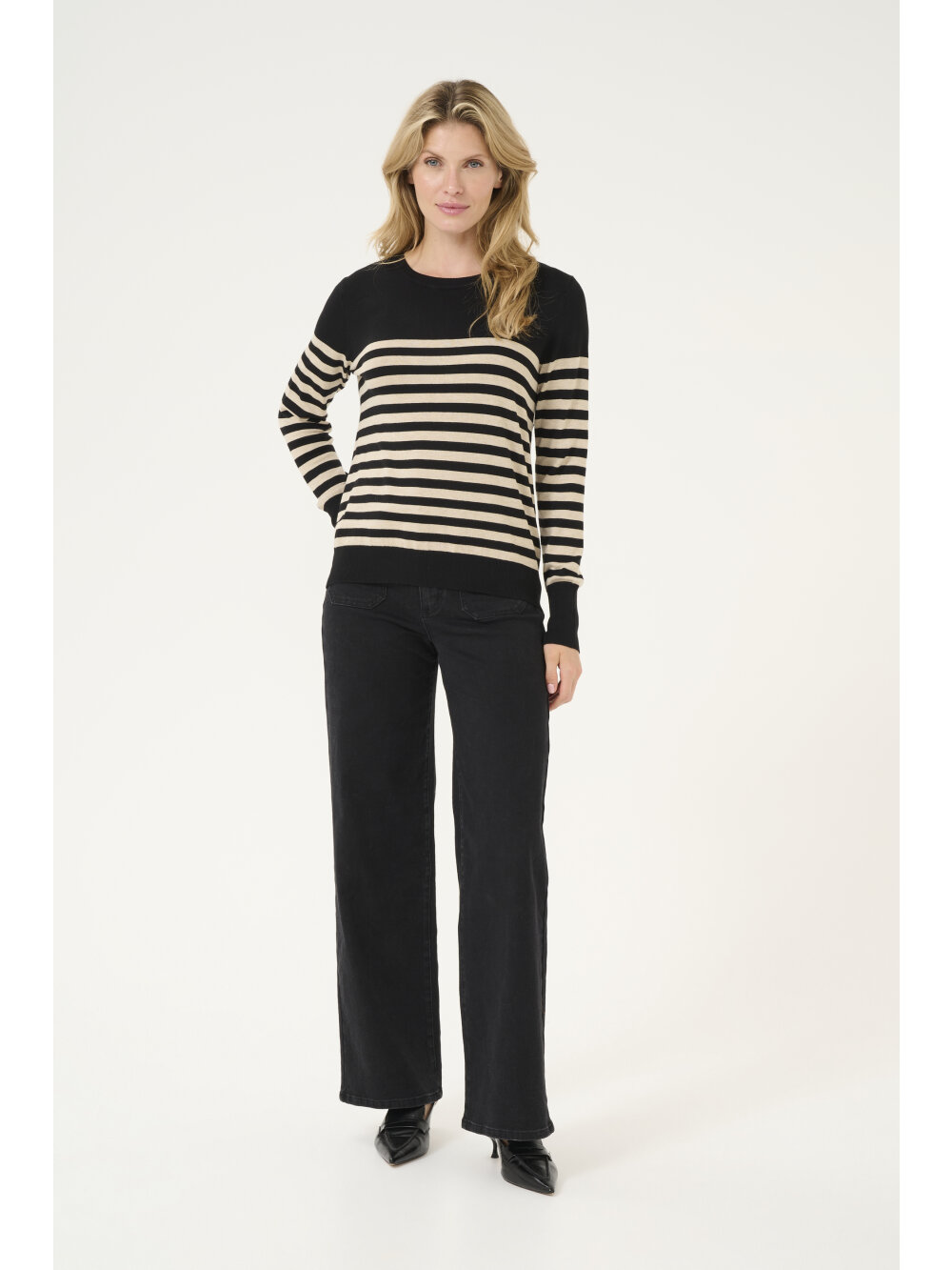 Kaffe - KAlizza Striped Knit Pullover