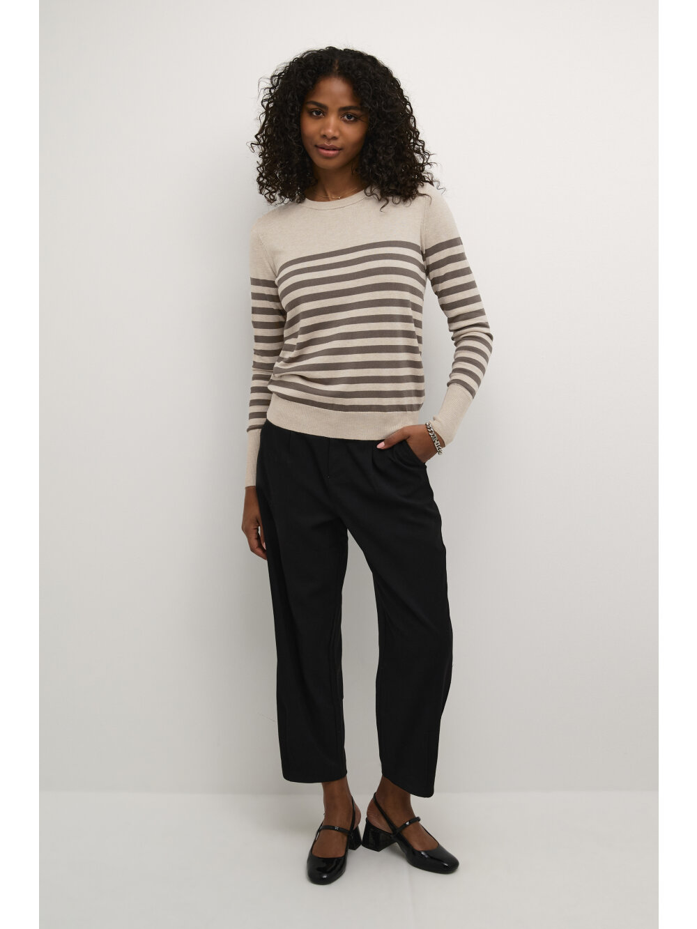 Kaffe - KAlizza Striped Knit Pullover