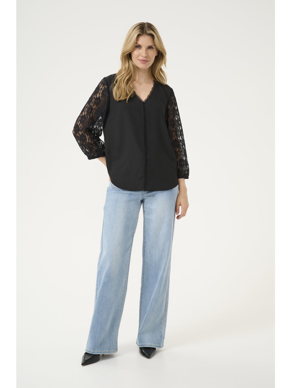 Kaffe - KAsilja V-Neck Lace Blouse