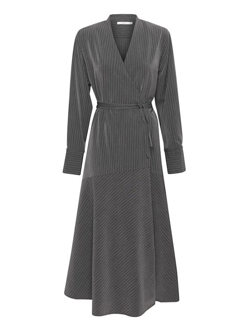 Gestuz - JoelleGZ mel. pinstripe wrap dress