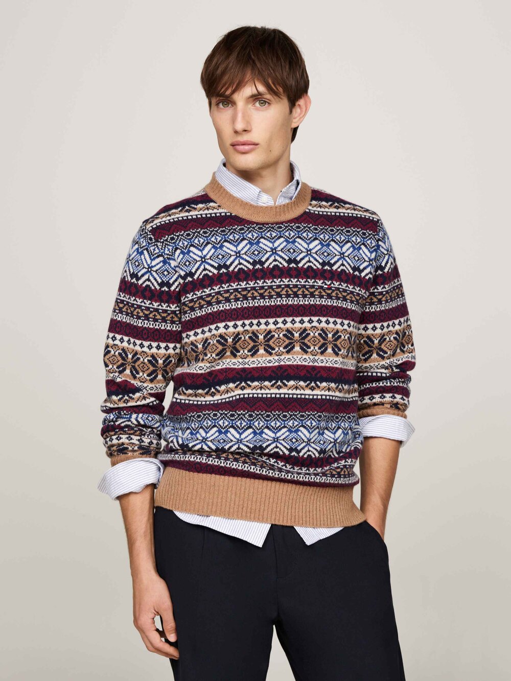 Tommy Hilfiger - GIFTING WOOL BLEND FAIRISLE C NK Strik