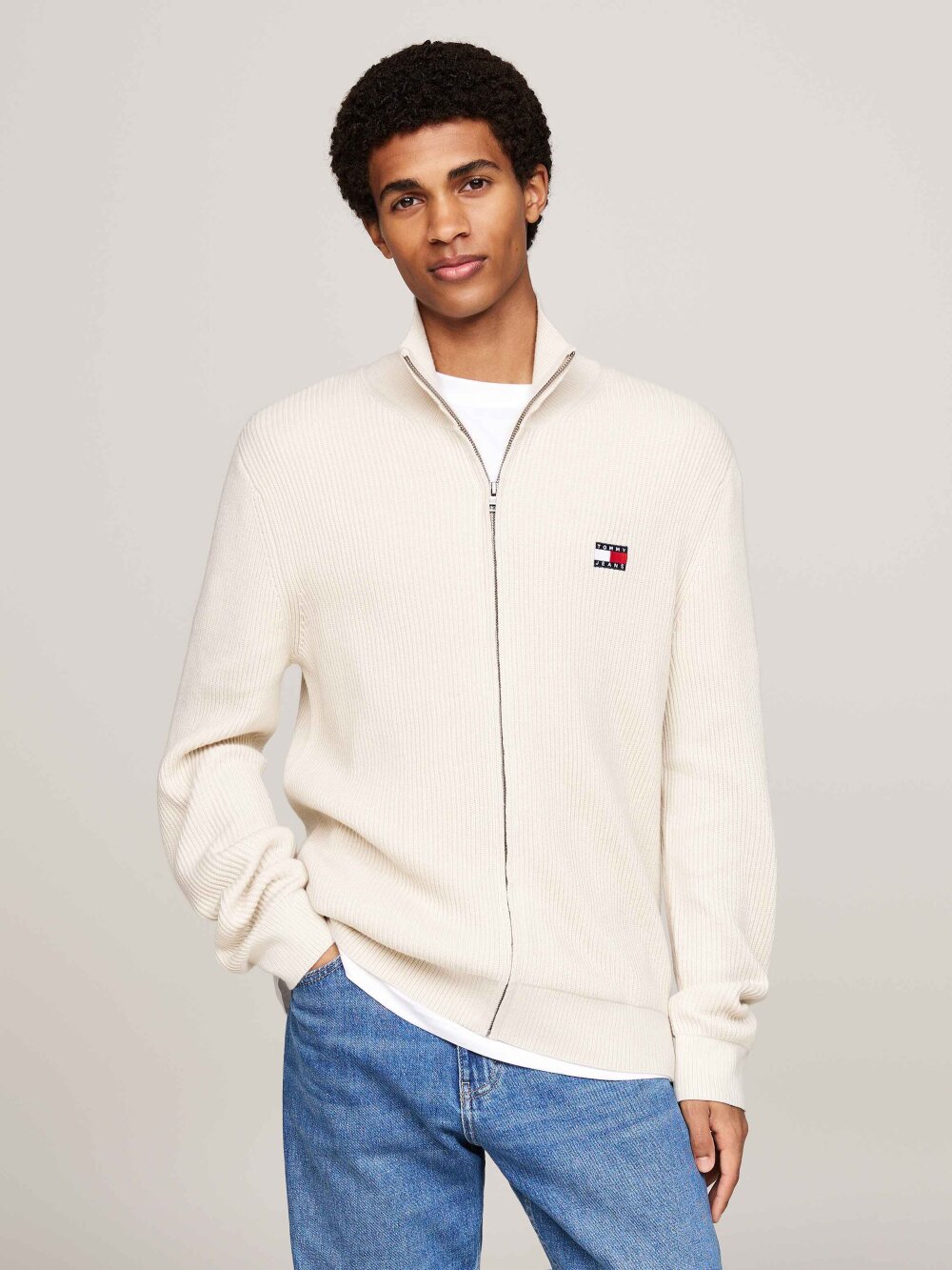 Tommy Jeans - TJM SLIM XS BADGE ZIP THRU Cardigan