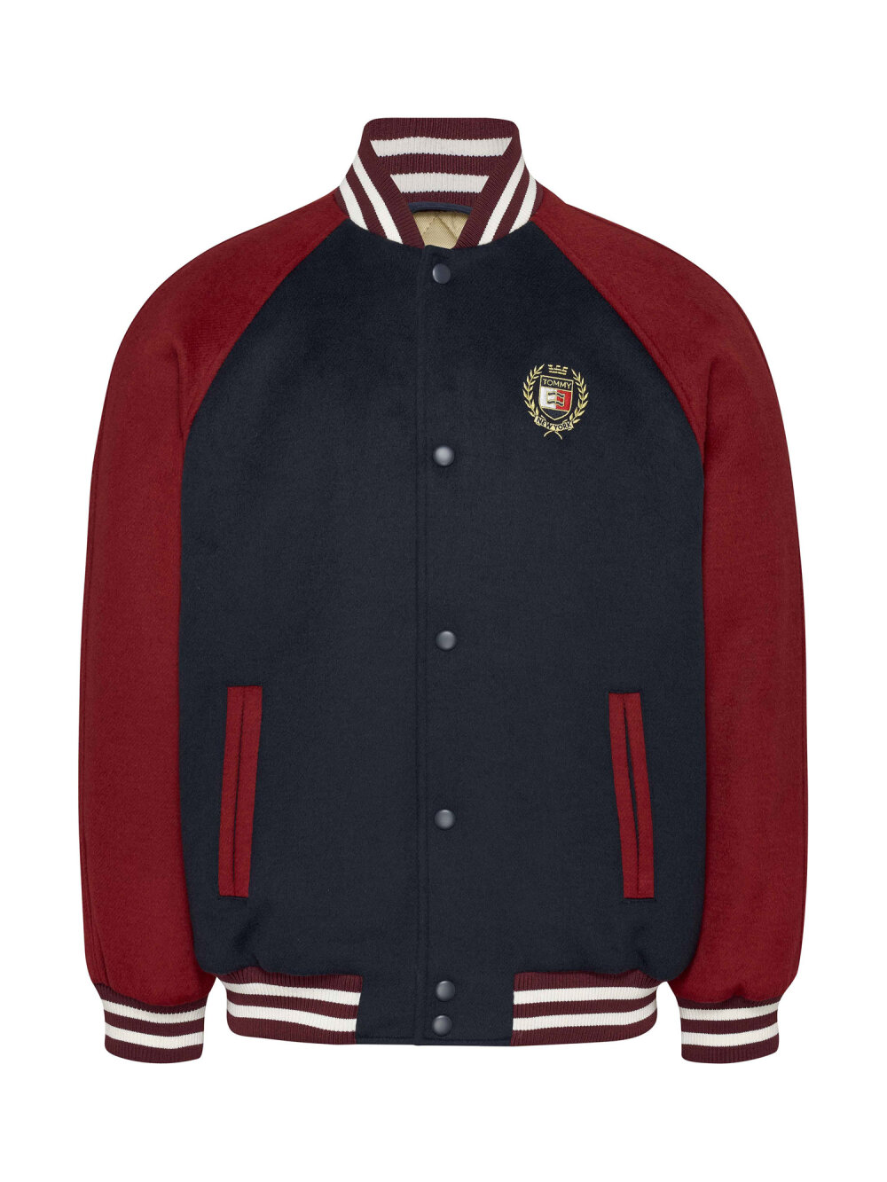 Tommy Jeans - TJM WOOL BLEND CREST BOMBER Jakke