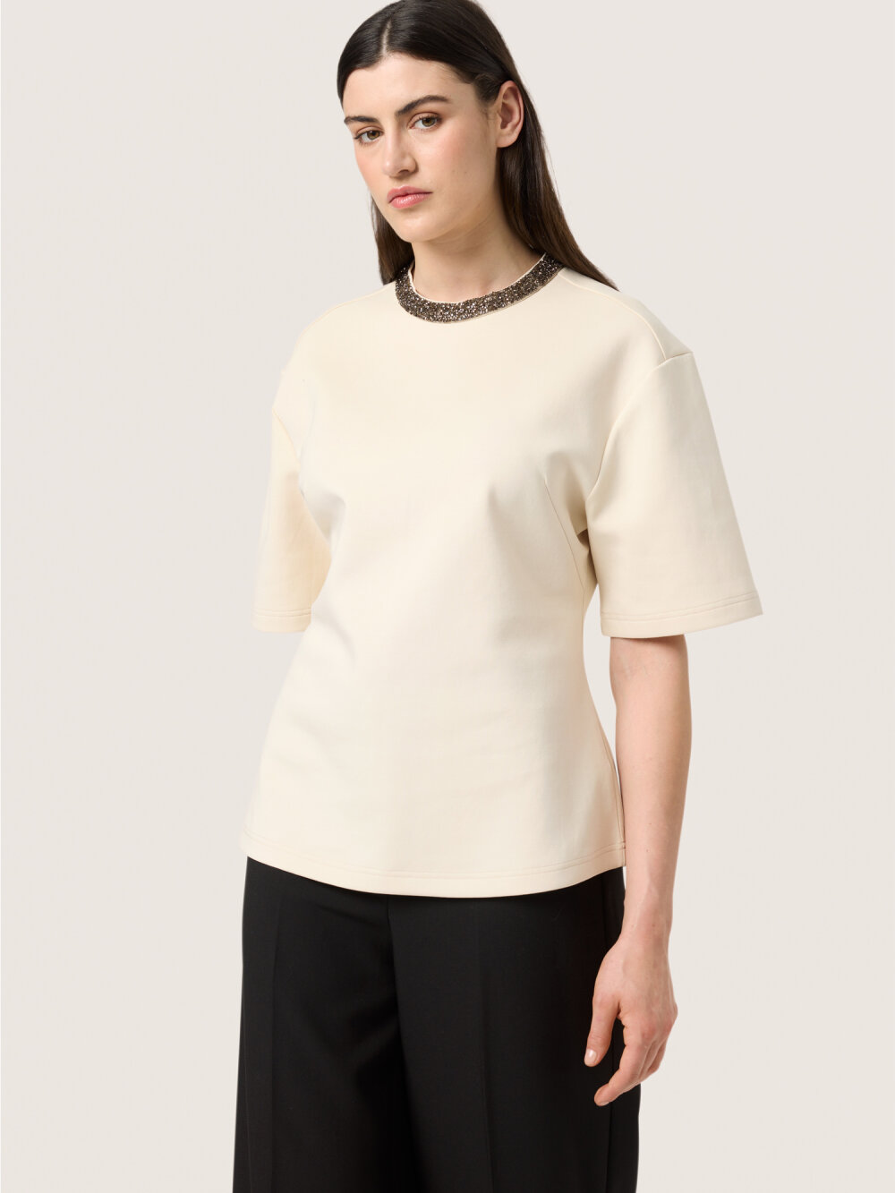 Soaked In Luxury - SLMagana Embellished T-Shirt